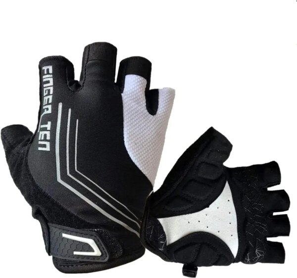 Guantes de ciclismo acolchados de gel antideslizantes que absorben los golpes, guantes de bicicleta de montaña transpirables BMX MTB Dirt Bike transpirables para hombres y mujeres