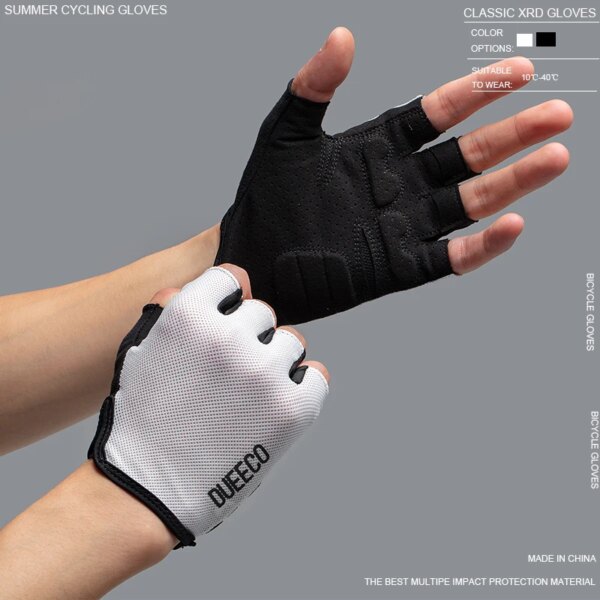 Guantes de ciclismo medio dedo para hombre y mujer, guantes de verano para bicicleta de carretera, guantes de bicicleta con acolchado XRD