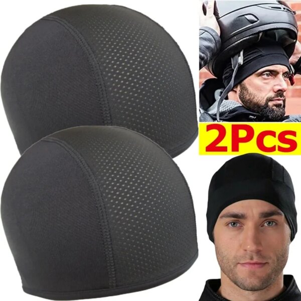 Casco de ciclismo, gorro interior transpirable de secado rápido, pasamontañas para motocicleta, gorro, gorro para deportes al aire libre, casco de Motor