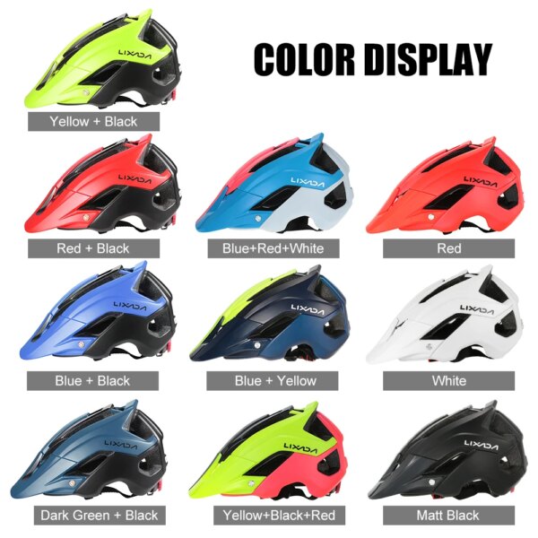 Casco de ciclismo integrado en molde, carcasa de PC, ligero, 13 ventilaciones, ajustable, seguridad de conducción, protección para la cabeza, MTB