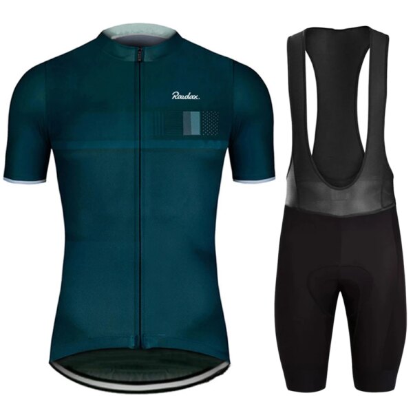 Jersey de ciclismo 2024 hombres verano Anti-UV ciclismo Jersey conjunto transpirable carreras deporte Mtb bicicleta Jersey bicicleta ciclismo ropa traje