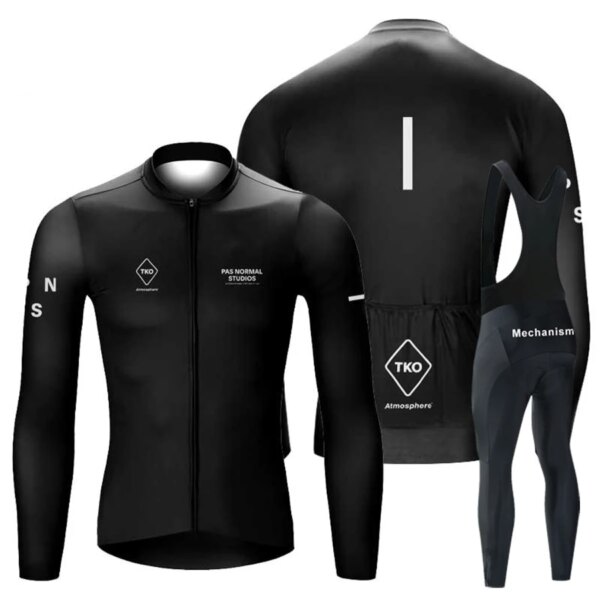 Conjunto de ciclismo para hombre, traje largo para bicicletas, camiseta de manga larga para hombre, Jersey, ropa de verano, traje de otoño, Maillot, ropa, pantalones, manga