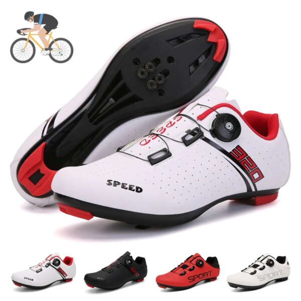 Zapatos de ciclismo MTB para hombre, zapatillas planas de velocidad para bicicleta de carretera, botas de montar para carreras al aire libre, calzado para bicicleta de montaña con Pedal SPD para Shimano