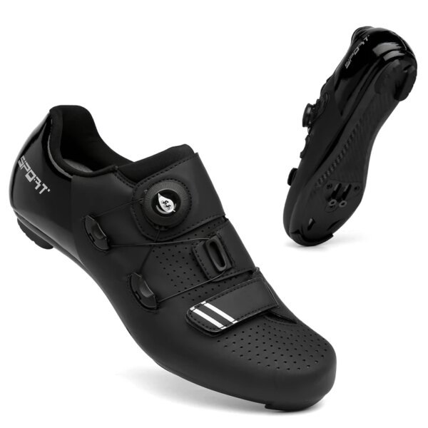 Zapatos de ciclismo para hombre y mujer, zapatillas profesionales para bicicleta de montaña y carretera, zapatos transpirables con hebilla, zapatos deportivos de entrenamiento de ciclismo