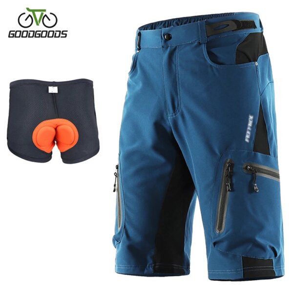 Pantalones cortos de ciclismo para hombre, pantalones cortos holgados de verano para bicicleta de montaña y descenso, pantalones cortos para ciclismo deportivo al aire libre, pantalones cortos para bicicleta de montaña y carretera