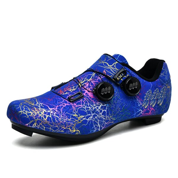 Zapatillas de ciclismo SPD Mtb para hombre y mujer, calzado para bicicleta de montaña, zapatos ultraligeros para bicicleta de carretera y de carreras, zapatillas planas para velocidad de suciedad