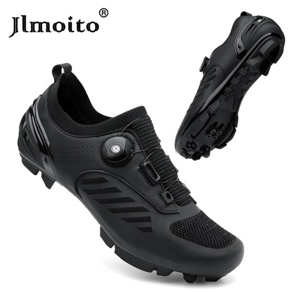 Zapatillas de ciclismo MTB, zapatos con tacos para hombre, zapatos deportivos de carbono para bicicleta de carretera, zapatillas de deporte para mujer, zapatos para andar en bicicleta de carreras, calzado para ciclismo