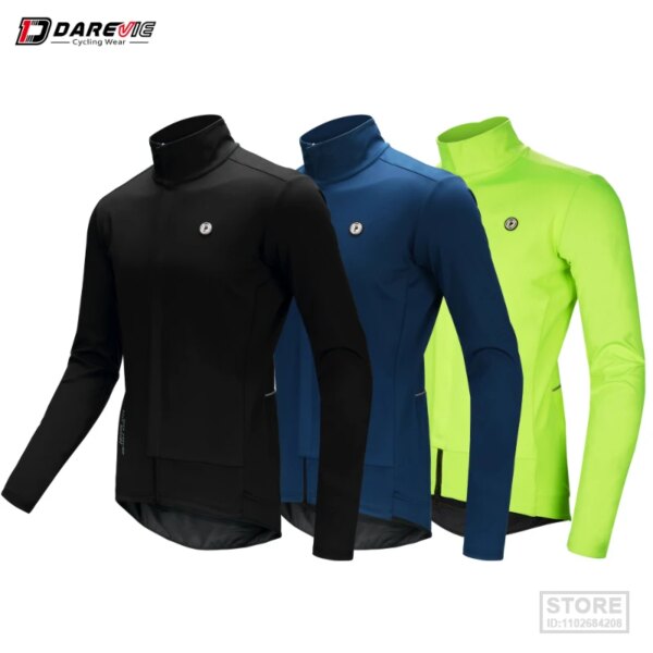 DAREVIE Chaqueta de ciclismo 10 mm Resistente al agua A prueba de viento Mantener caliente Softshell térmico Invierno para 5~15 ℃ No transpirable