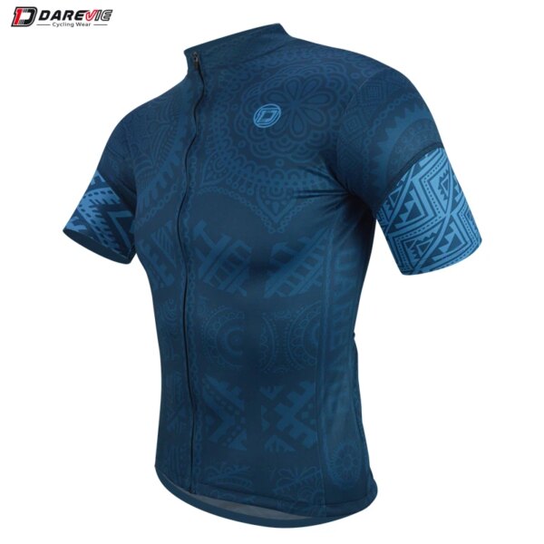 Camiseta de ciclismo DAREVIE transpirable de secado rápido para hombre, camiseta de ciclismo de manga corta de verano MTB, camiseta de ciclismo de gran tamaño, ropa de ciclismo