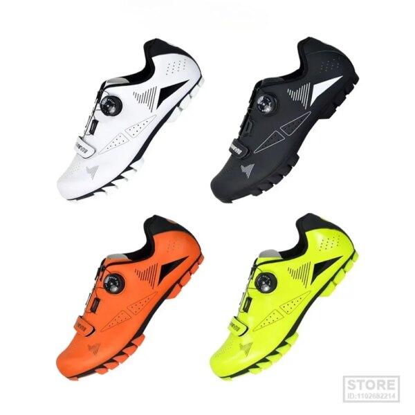 DAREVIE Zapatos de ciclismo MTB Mountain Bike Pro Race Zapatillas de bicicleta con bloqueo automático Botas SPD Lock Hombres Mujeres