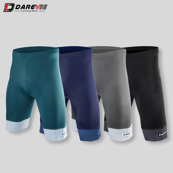 Pantalones cortos de ciclismo DAREVIE para hombre con almohadilla 3D, pantalones cortos de ciclismo para hombre de 7 cm, pantalones cortos antideslizantes de Lycra de alta calidad para Ciclismo de Carretera MTB