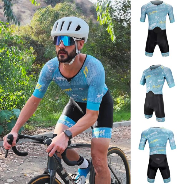 DAREVIE hombres ciclismo triatlón Italia Dolomiti Pad Set Slim Fit hombre ciclismo Maillot Set alta calidad Pro equipo ciclismo traje