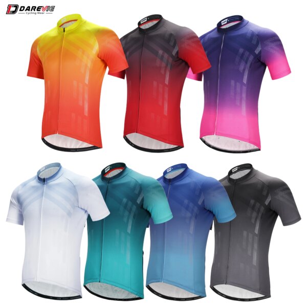 DAREVIE-Camiseta de ciclismo para mujer, novedad de verano 2023, camisetas de ciclismo transpirables para hombre, ropa de ciclismo de manga corta para equipo profesional de verano