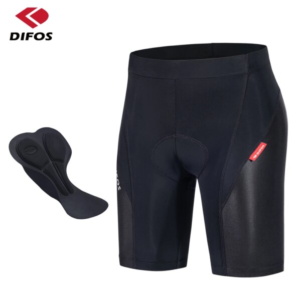 DIFOS-Pantalones cortos de ciclismo para hombre, pantalones cortos de ciclismo de verano, Coolmax, acolchado 4D, a prueba de golpes, MTB, bicicleta de carretera, pantalón reflectante para montar