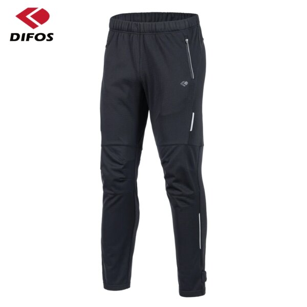 DIFOS-pantalones de ciclismo para hombre, transpirables, de alta elasticidad, para Deportes de bicicleta, reflectantes, para Otoño e Invierno