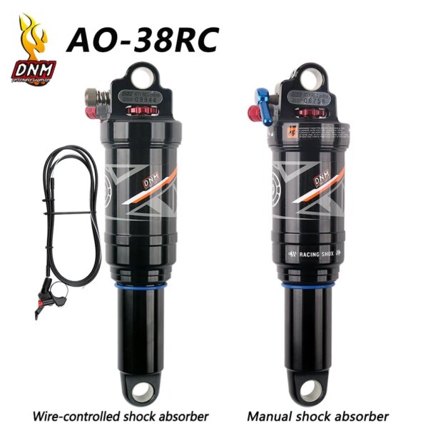 DNM AO-38RC bicicleta de montaña amortiguador trasero de aire 165/190/200/210mm MTB cuesta abajo bobina de bicicleta cable de choque trasero ontrol/Control manual