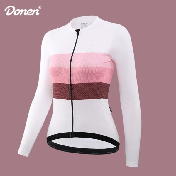 Donen ciclismo jersey de manga larga para mujer nueva bicicleta de carretera de montaña primavera y otoño chaqueta de jersey de ciclismo de manga larga