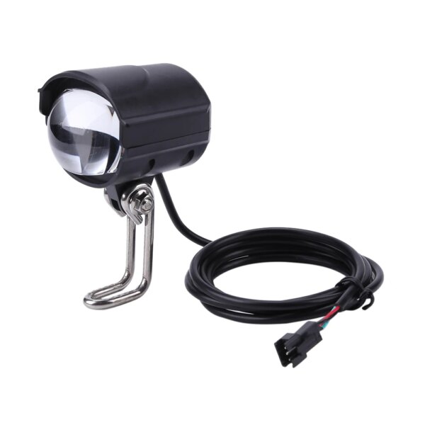 Faro para bicicleta eléctrica, luz delantera LED para bicicleta eléctrica, scooter, motocicleta, 2 en 1, juego de bocina impermeable, faro delantero de 36V, 48V y 60V