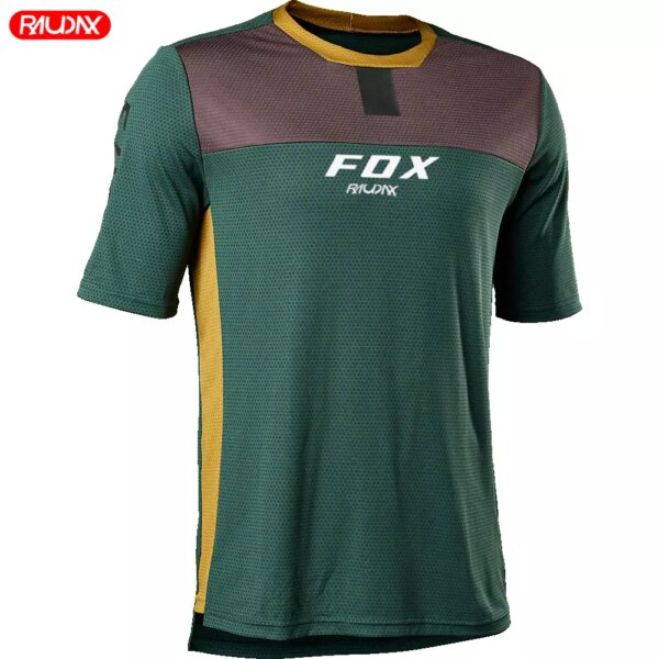 Enduro Shift Raudax Fox camiseta de Motocross Downhill Jeresy Ciclismo bicicleta de montaña DH Maillot Ciclismo camisetas de Jersey de bicicleta de secado rápido