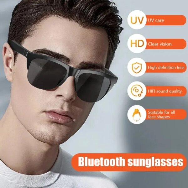 F06 gafas Bluetooth HD lente protectora UV Auriculares inalámbricos con Bluetooth para conducir auriculares inalámbricos de coche auriculares Bluetooth