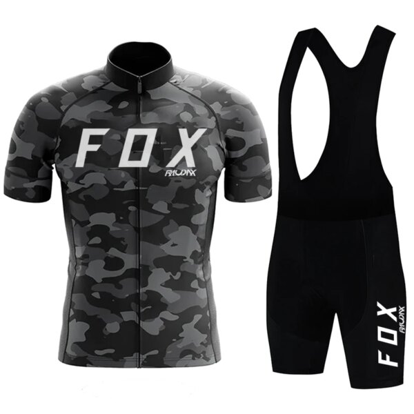 FOX Raudax Conjunto Maillot Ciclismo, Ropa Bicicleta, Ropa Bicicleta MTB, Uniforme, Traje, Outdoor, Verano, 2023