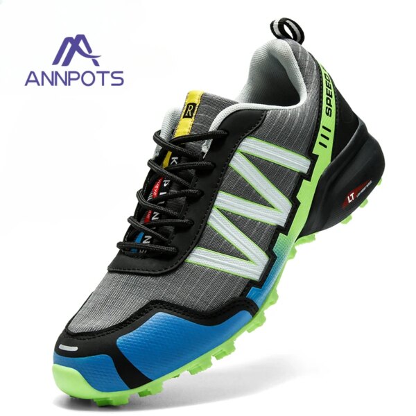 Zapatos ligeros todoterreno a la moda para hombre, zapatillas para correr, zapatillas de ciclismo, zapatos de moto para hombre, zapatos impermeables para deportes de senderismo al aire libre