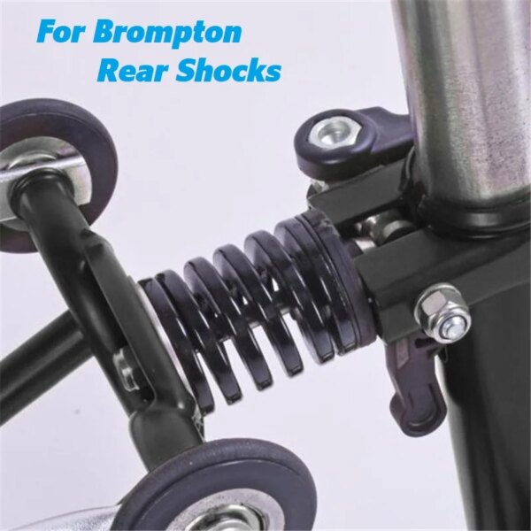 Para bicicleta plegable Brompton, amortiguadores traseros, suspensión, resorte amortiguador trasero