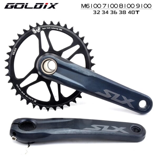 GOLDIX plato de bicicleta rueda de cadena ancha y estrecha adecuada para Shimano Deore XT M7100 M8100 M9100 12S platos y bielas de bicicleta de montaña