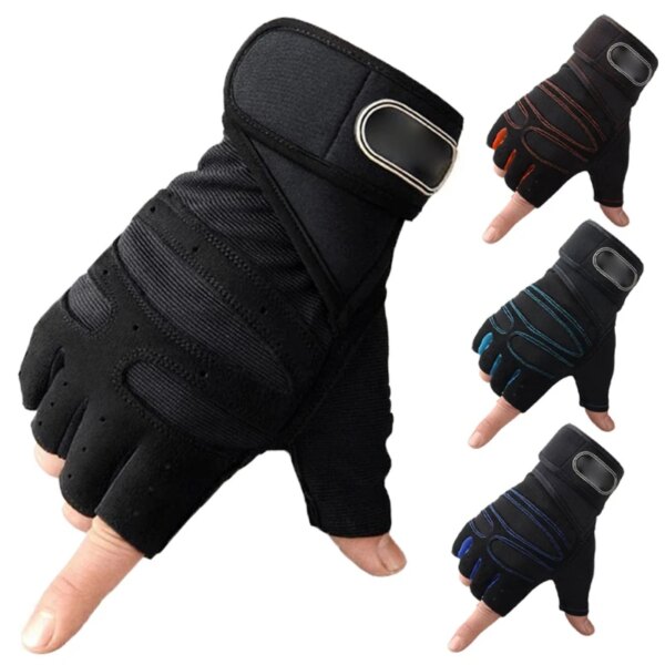 Guantes de gimnasio para hombre y mujer, guantes de levantamiento de pesas para Fitness, entrenamientos deportivos, ejercicio, ciclismo, motocicleta, deporte, entrenamiento