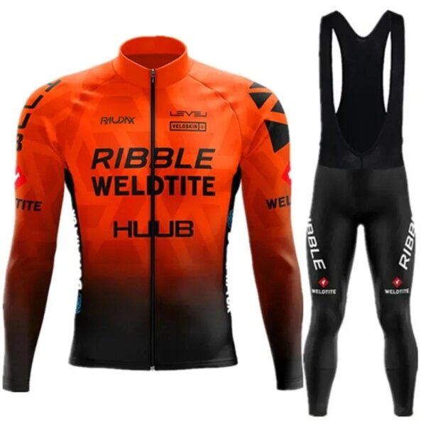 HUUB RAUDAX otoño hombres ciclismo manga larga Jersey Ciclismo de Carretera protección UV ciclismo primavera competición chaqueta profesional