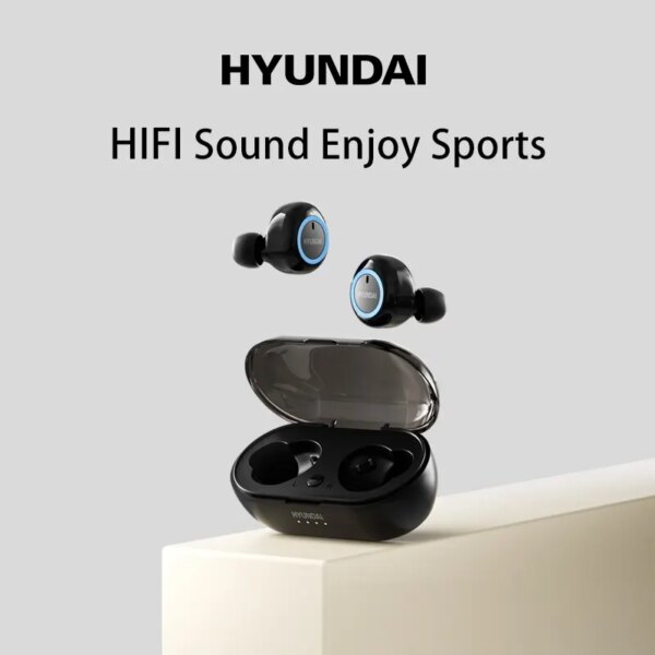 HYUNDAI Original Micro Usb Recargable Cancelación de Ruido Baja Latencia Sonido Envolvente Auriculares Inalámbricos Bluetooth