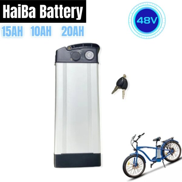 HaiBa-batería eléctrica para bicicleta eléctrica, paquete de 48V, 10Ah/15Ah/20Ah para bicicleta eléctrica de nieve plegable Shengmilo MX20