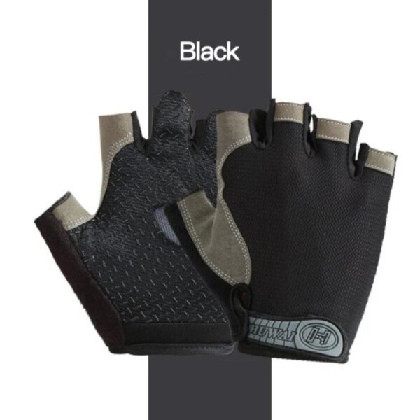 Guantes de medio dedo antideslizantes antisudor gimnasio Fitness pesca ciclismo guantes de verano al aire libre protección UV equipo de ciclismo