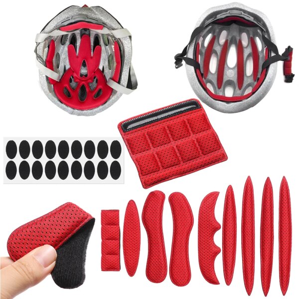 Kits de acolchado de esponja sellado interior para casco, juego de almohadillas de espuma universales para casco de bicicleta y motocicleta de repuesto