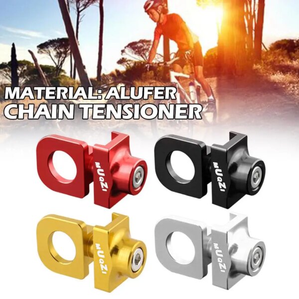 Gran oferta, ajustador de cadena de bicicleta nueva, sujetador tensor, perno de aleación de aluminio para bicicleta BMX Fixie, perno de bicicleta de marcha única Scr R4G0