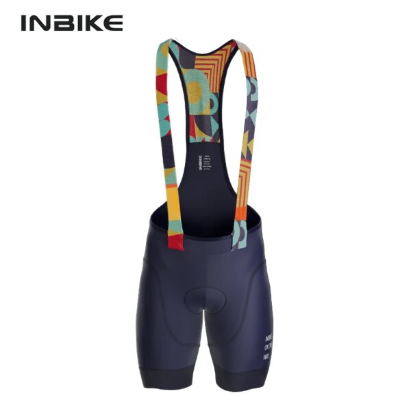 INBIKE-pantalones cortos con pechera para ciclismo de montaña para hombre, pantalones profesionales para andar en bicicleta, ropa para ciclismo de montaña y carretera