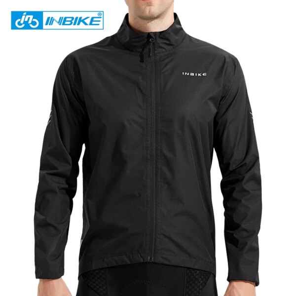 INBIKE-chaquetas impermeables para la lluvia para hombre, ropa de ciclismo, cortavientos, impermeable para bicicleta de montaña y carretera, reflectantes ligeras