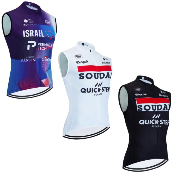 ISRAEL Fantini equipo Ciclismo Jersey hombres bicicleta de carretera chaleco cortavientos Ropa Ciclismo sin mangas Bicycl Maillot camiseta Ropa