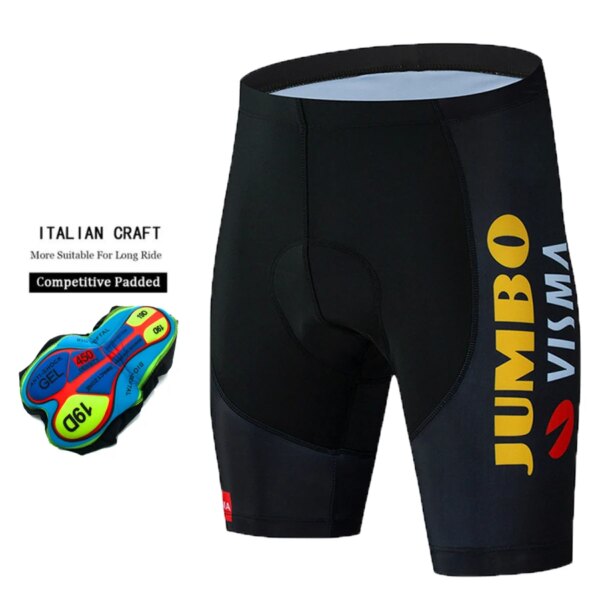 JUMBO VISMA-pantalones cortos con pechera para ciclismo para hombre, transpirables, deportivos, de montaña, para verano