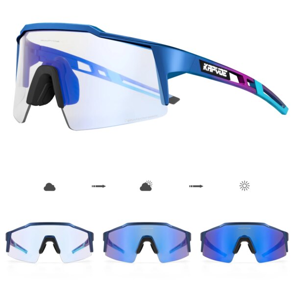 KAPVOE gafas de sol fotocromáticas para ciclismo para hombre, gafas de ciclismo MTB para mujer, gafas para bicicleta de carretera UV400, gafas de sol para bicicleta al aire libre