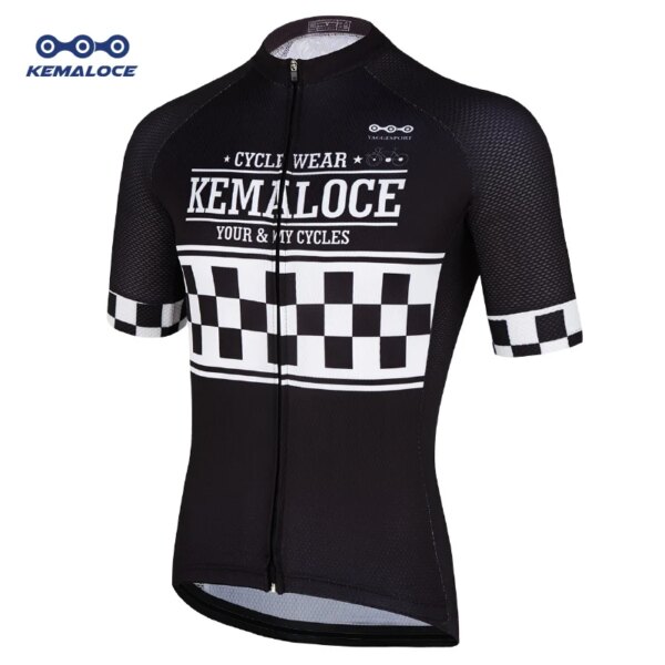 KEMALOCE-Camiseta de bicicleta, ropa de equipo de alta visibilidad, Retro, deporte atlético, camisetas de ciclo de equipo profesional, ropa única para bicicleta de carreras