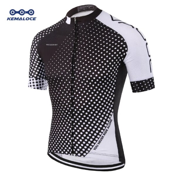 KEMALOCE-Camiseta de ciclismo Coolmax, equipo liso de MTB, camisetas Retro para bicicleta profesional, ropa de ciclista de alta visibilidad, ajuste seco