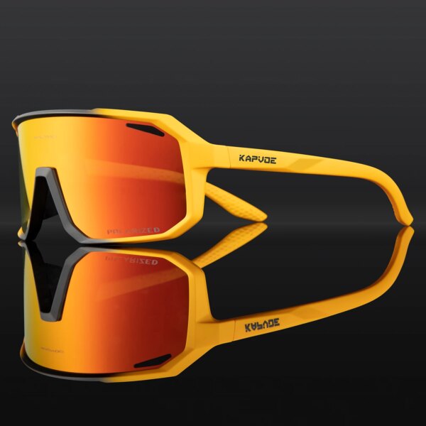 Gafas de ciclismo Kapvoe para hombre, gafas de sol para ciclismo MTB UV400, gafas polarizadas integradas para miopía, gafas para bicicleta, gafas para deportes al aire libre