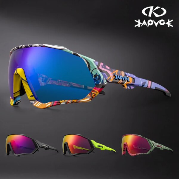 Kapvoe, gafas de ciclismo para hombre, gafas de sol para conducir al aire libre, gafas polarizadas MTB Road Mountain, gafas para mujer, gafas para bicicleta