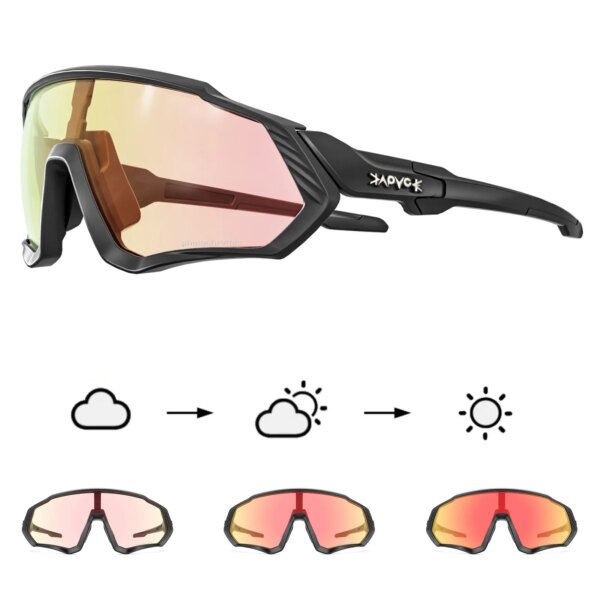 Kapvoe gafas de sol fotocromáticas para ciclismo hombres mujeres carretera Mtb bicicleta de montaña gafas de ciclismo gafas deportivas para correr