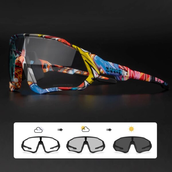 Kapvoe, gafas de sol fotocromáticas para ciclismo, gafas deportivas para hombre y mujer, gafas para bicicleta de montaña o de carretera, gafas para ciclismo