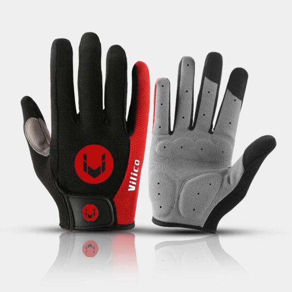 Kyncilor-guantes de ciclismo para hombre y mujer, manoplas de dedo completo con almohadilla de Gel antideslizante para motocicleta, guantes para bicicleta de carretera o de montaña