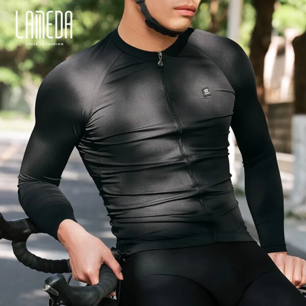 LAMEDA Primavera/verano traje de ciclismo de verano para hombre traje de Ciclismo de Carretera transpirable de secado rápido top de manga larga