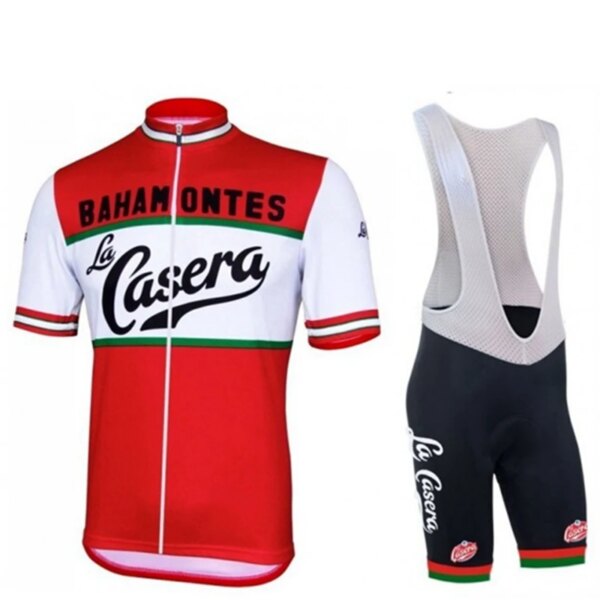 La Casera Bahamontes, conjunto de camisetas de Ciclismo clásicas Retro, bicicleta de carreras, Kit de Ropa de manga corta de verano, Maillot, Ropa de Ciclismo