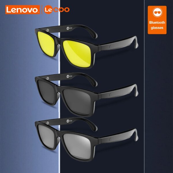 Lenovo Lecoo C8 Lite gafas inteligentes auriculares inalámbricos Bluetooth 5,3 gafas de sol auriculares deportivos al aire libre llamadas música Anti-ojo azul